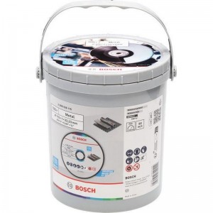 Cubo con 100 discos de corte BOSCH Standard for Metal 115x1 mm - 2608626115