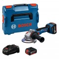 Miniamoladora a batería regulable BOSCH GWS 18V-11 S 125mm + 2 x 5.0 Ah en L-BOXX
