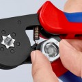Alicate para crimpar terminales KNIPEX punteras huecas, autoajustable, máx. 16,0 mm²