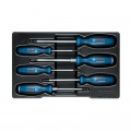 Set de destornilladores BOSCH con huellas SL/PH/PZ/TX, 6 piezas