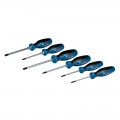 Set de destornilladores BOSCH con huellas SL/PH/PZ/TX, 6 piezas