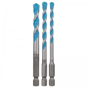 Set de 3 brocas BOSCH multiuso HEX-9 Multi Construction 5, 6, 8 mm