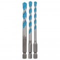 Set de 3 brocas BOSCH multiuso HEX-9 Multi Construction 5, 6, 8 mm