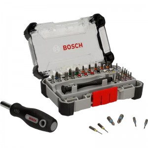 Set de puntas de atornillar BOSCH de precisión con mango, 42 piezas