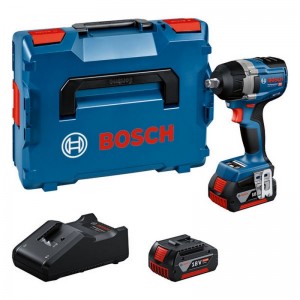 Atornillador llave de impacto a batería BOSCH GDS 18V-750 C + 2 x 5.0 Ah + cargador en L-BOXX - 06019L9003