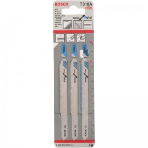 Hoja de sierra de calar BOSCH T 318 A Basic for Metal - 2608638698 (Pack 3 unidades)