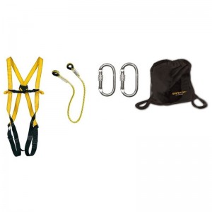 Kit SAFETOP ELBRUS 71B-2 de arnés Trevinca + cuerda 1,5 m + 2 mosquetones + mochila