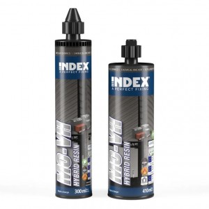 Anclaje químico INDEX viniléster híbrido sin estireno, homologado ETA - MO-VH