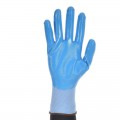 Guante mecánico nylon azul sin costuras TOMAS BODERO, recubrimiento nitrilo azul, alimentación - 700AZ TOUCH