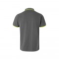 Polo manga corta Stretch VELILLA bicolor, gris/amarillo flúor
