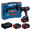 Taladro con percusión a batería BOSCH EXPERT EXSB18V-150 + 2 baterías 8.0 Ah + 1 x 5.5 Ah en LBOXX - 06019R3202