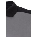 Polo de manga corta STRETCH VELILLA bicolor, gris/negro