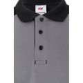 Polo de manga corta STRETCH VELILLA bicolor, gris/negro