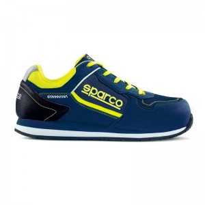 Zapato de seguridad SPARCO GYMKHANA DANI S1P SRC Azul-verde flúor - 07527