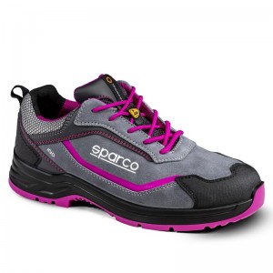 Zapato de seguridad SPARCO INDY DANICA ESD S3S SR FO LG, gris/fucsia