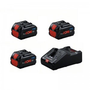 Pack 3 Baterías BOSCH ProCore 18V 8.0Ah + Cargador BOSCH GAL 18V-160