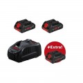 Pack 3 Baterías BOSCH ProCore 18V 4.0Ah + Cargador BOSCH GAL 1880 CV