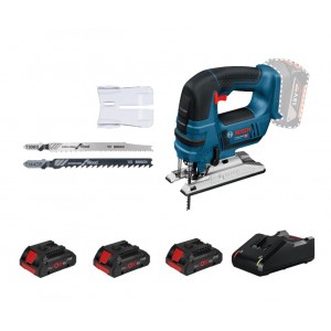 SET Sierra de calar a batería BOSCH GST 18 V-LI + Power Set 3 baterías ProCORE GBA 18V 4.0 Ah + cargador