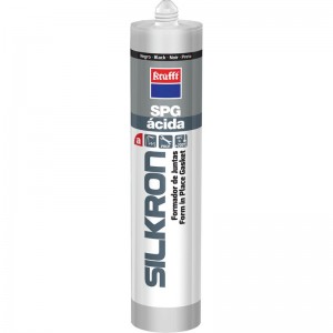 Silicona KRAFFT formador de juntas SILKRON SPG negro, 300 ml - 54293