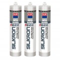 Silicona KRAFFT formador de juntas SILKRON SPG negro, 300 ml - 54293