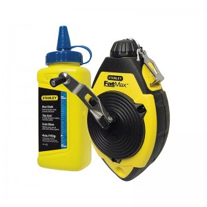 Tiralíneas STANLEY FAT MAX 30 m + polvo + nivel de cordel - 0-47-681