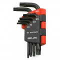 Juego de 6 llaves macho FACOM acodadas Torx® en estuche - 89R.JP6