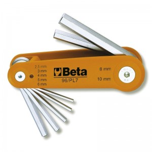 Juego de 7 llaves macho BETA hexagonales acodadas (art. 96) - 96/BG7