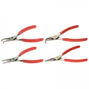 Juego de 4 alicates FACOM para Arandelas - Bocas rectas y bocas acodadas a 90° - 18 a 60 mm - PCJ4
