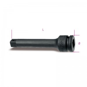 Alargadera de impacto BETA con cuadrado macho y hembra 1/2" - L: 125mm - 720/21