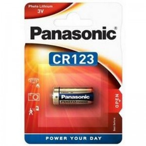 Pila de litio PANASONIC CR123 3V en blister