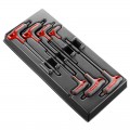 Juego de 7 llaves macho FACOM hexagonales en T - MOD.84TZSA