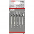 Hoja de sierra de calar BOSCH T 101 AO Clean para madera (Blister 5 unidades) - 2608630031