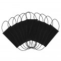 Mascarilla higiénica no reutilizable NEGRA, 3 capas - BERGNER NO-0223BK