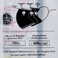 Mascarilla higiénica no reutilizable NEGRA, 3 capas - BERGNER NO-0223BK