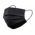 Mascarilla higiénica no reutilizable NEGRA, 3 capas - BERGNER NO-0223BK