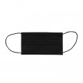 Mascarilla higiénica no reutilizable NEGRA, 3 capas - BERGNER NO-0223BK