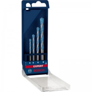 Set de brocas BOSCH EXPERT MultiConstruction CYL-9 de 4/5/6/8 mm, 4 unidades - 2608900649