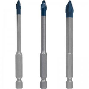Set de brocas BOSCH EXPERT HEX-9 HardCeramic de 5/6/8 mm, 3 unidades - 2608900595