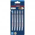 Hoja de sierra de calar BOSCH EXPERT Wood 2-side clean T 308 B, 5 unidades - 2608900551