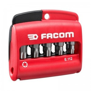 Juego mixto FACOM de 10 puntas Torx® 1/4" - serie 1 - 25 mm + portapuntas - E.112PB