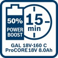 Pack 2 Baterías BOSCH ProCore 18V 8.0Ah + Cargador BOSCH GAL 18V-160