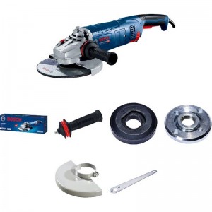 Amoladora Angular Eléctrica BOSCH GWS 24-230 JZ 230mm 2400W 6500rpm + Accesorios