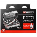 Juego de llave con trinquete FACOM de vasos hexagonales "11 en 1" - 464.J1APB