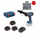 Taladro Percutor a Batería BOSCH GSB 18V-150C Biturbo + 3x8.0Ah ProCORE + Cargador