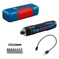 Atornillador a batería BOSCH GO 3.6v PROFESIONAL + set puntas, en caja