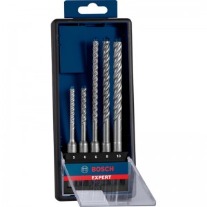 Set de brocas para martillo BOSCH EXPERT SDS plus-7X de 5/6/6/8/10 mm, 5 unidades