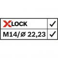 Disco de lija de fibra X-LOCK BOSCH, Ø de 125 mm, R444, Expert for Metal -