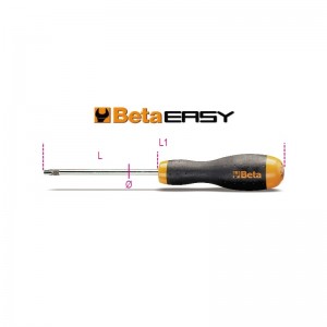 Llave macho BETA con mango para tornillos con huella Tamper Resistant Torx® - 1208RTX