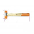 Mazo BETA de cabeza intercambiable en material plástico mango en madera - 1390