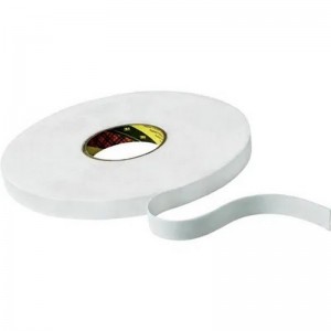 Cinta de Espuma de Doble Cara 3M 9508W, blanca, 66 metros